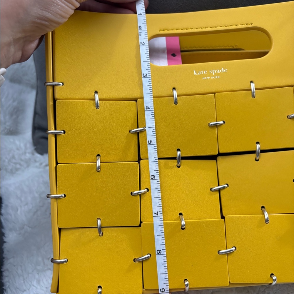 Kate Spade Mustard Woven Shoulder Bag - Picture 13 of 14